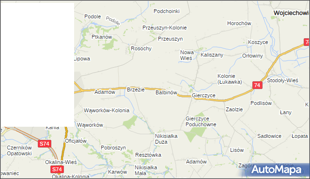 mapa Balbinów, Balbinów na mapie Targeo