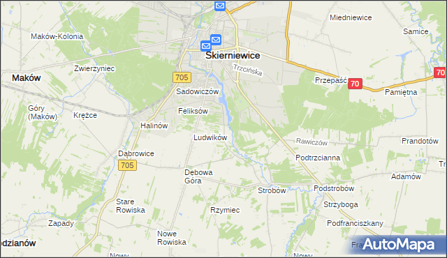 mapa Balcerów, Balcerów na mapie Targeo