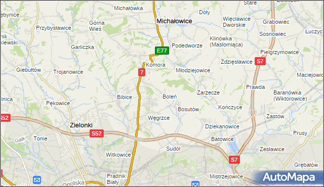 mapa Boleń, Boleń na mapie Targeo