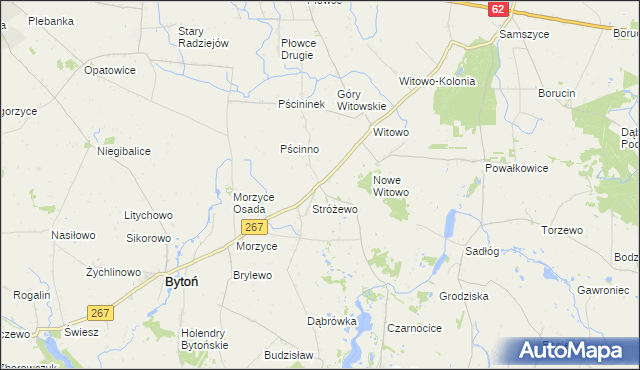 mapa Faliszewo, Faliszewo na mapie Targeo