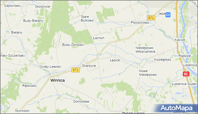 mapa Golądkowo, Golądkowo na mapie Targeo