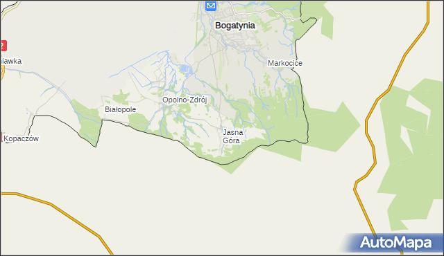 mapa Jasna Góra gmina Bogatynia, Jasna Góra gmina Bogatynia na mapie Targeo