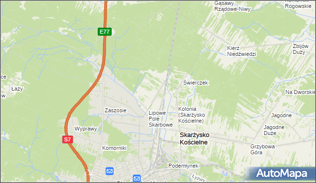 mapa Lipowe Pole Plebańskie, Lipowe Pole Plebańskie na mapie Targeo