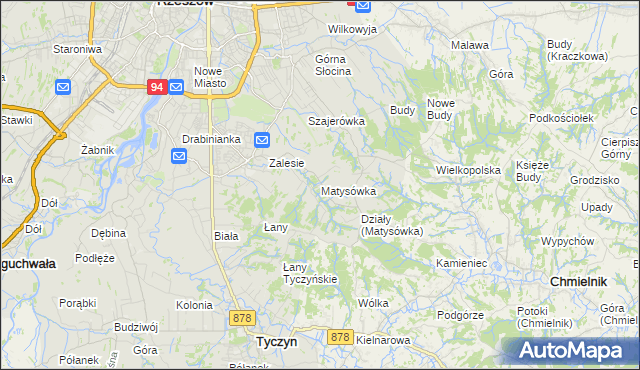 mapa Matysówka, Matysówka na mapie Targeo