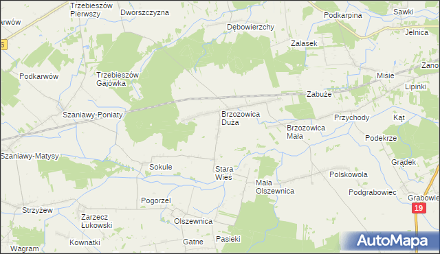 mapa Mościska gmina Kąkolewnica, Mościska gmina Kąkolewnica na mapie Targeo