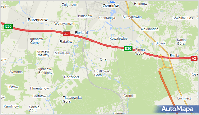 mapa Orła, Orła na mapie Targeo