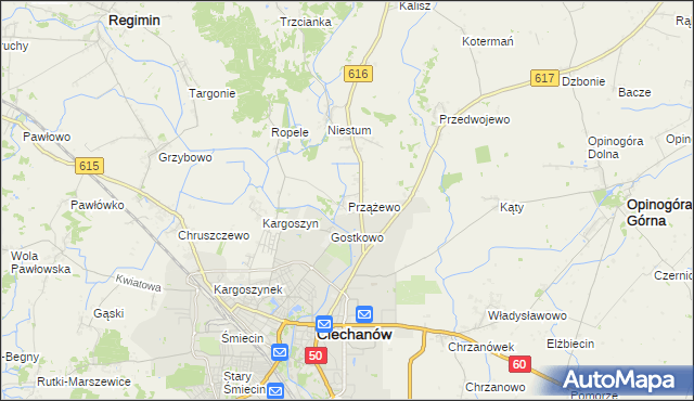 mapa Przążewo, Przążewo na mapie Targeo