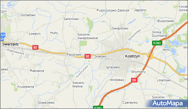 mapa Skałowo, Skałowo na mapie Targeo