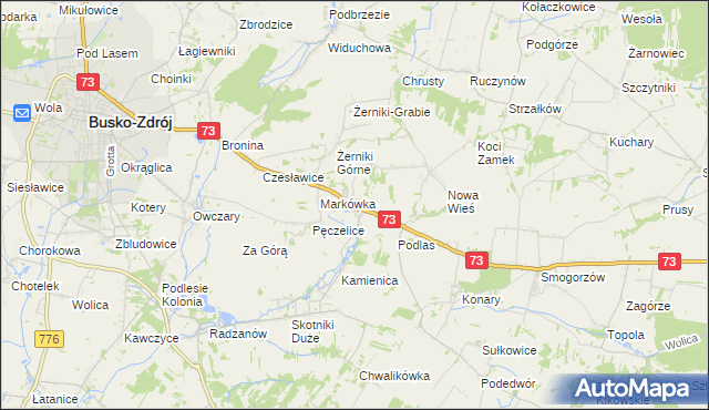 mapa Szczaworyż, Szczaworyż na mapie Targeo