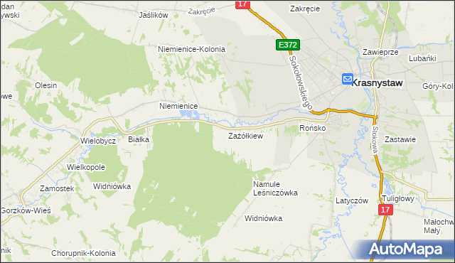 mapa Zażółkiew, Zażółkiew na mapie Targeo