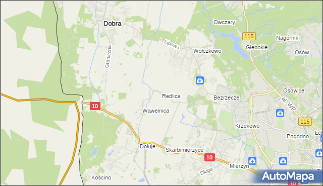 mapa Redlica, Redlica na mapie Targeo