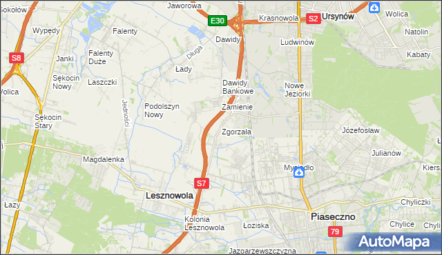 mapa Zgorzała, Zgorzała na mapie Targeo