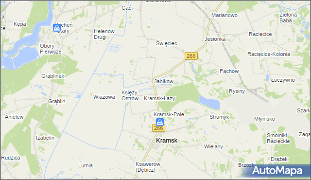 mapa Bilczew gmina Kramsk, Bilczew gmina Kramsk na mapie Targeo