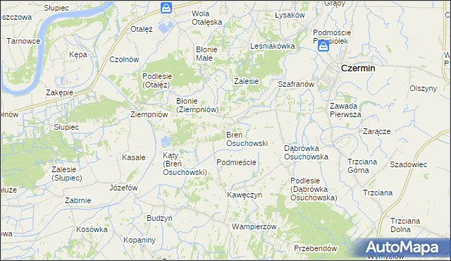 mapa Breń Osuchowski, Breń Osuchowski na mapie Targeo