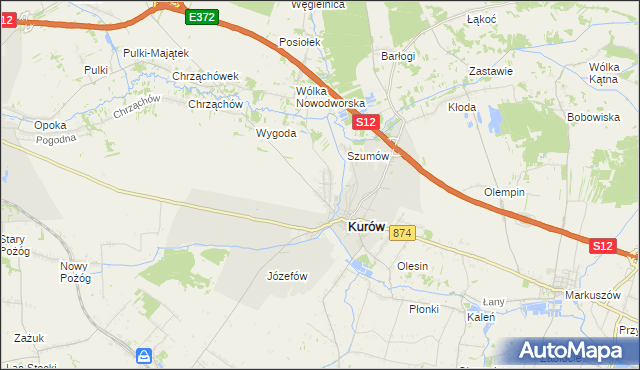mapa Brzozowa Gać, Brzozowa Gać na mapie Targeo