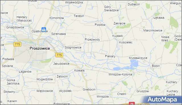 mapa Ciborowice, Ciborowice na mapie Targeo