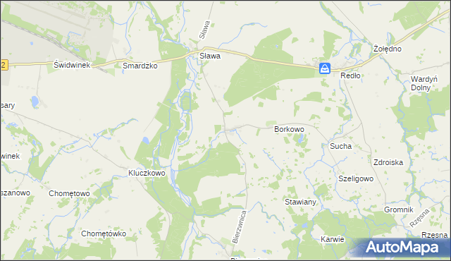 mapa Cieszeniewo, Cieszeniewo na mapie Targeo