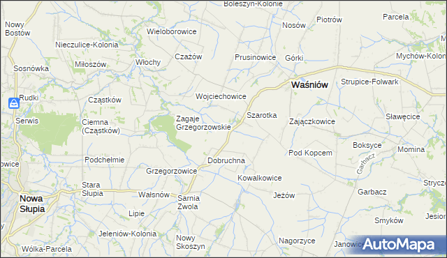 mapa Czajęcice, Czajęcice na mapie Targeo