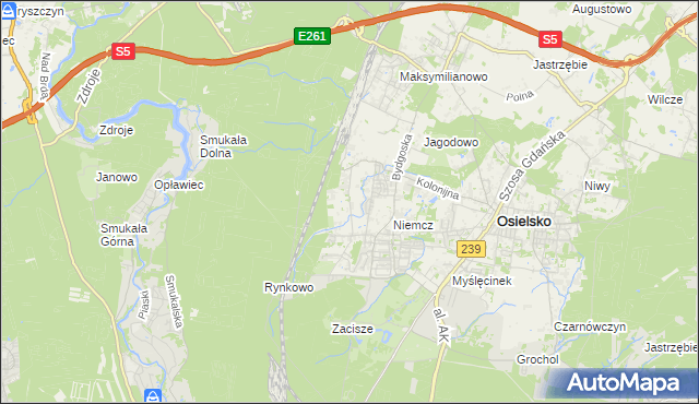 mapa Jagodowo Leśniczówka, Jagodowo Leśniczówka na mapie Targeo