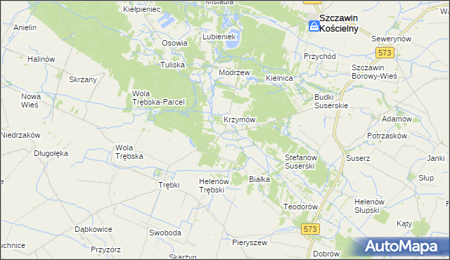 mapa Józefków gmina Szczawin Kościelny, Józefków gmina Szczawin Kościelny na mapie Targeo