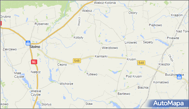 mapa Kamlarki, Kamlarki na mapie Targeo