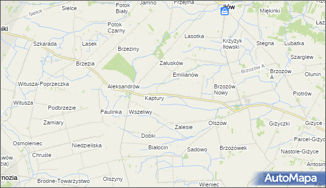 mapa Karłowo gmina Iłów, Karłowo gmina Iłów na mapie Targeo