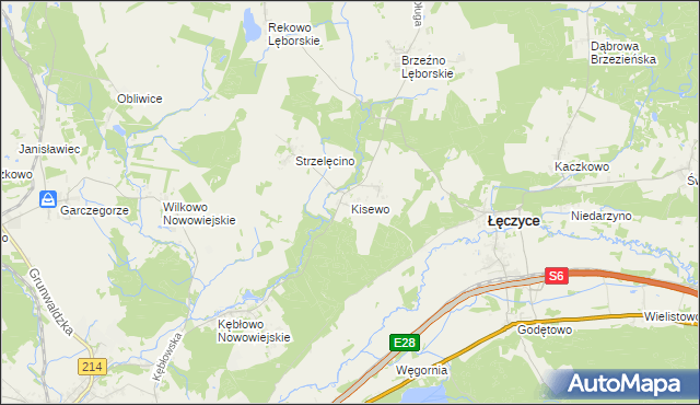 mapa Kisewo, Kisewo na mapie Targeo