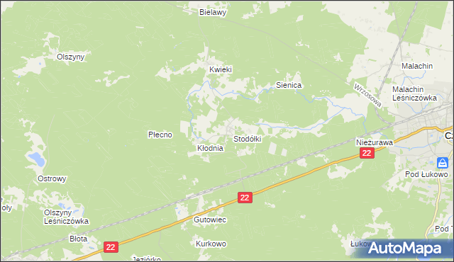 mapa Krzyż gmina Czersk, Krzyż gmina Czersk na mapie Targeo