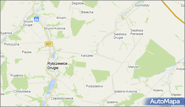 mapa Ksawerówka, Ksawerówka na mapie Targeo