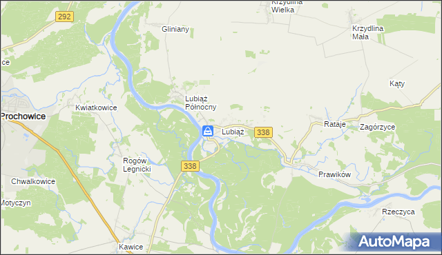 mapa Lubiąż, Lubiąż na mapie Targeo