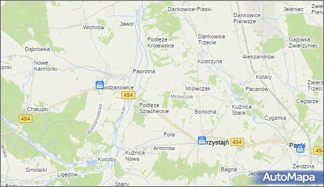 mapa Michalinów, Michalinów na mapie Targeo