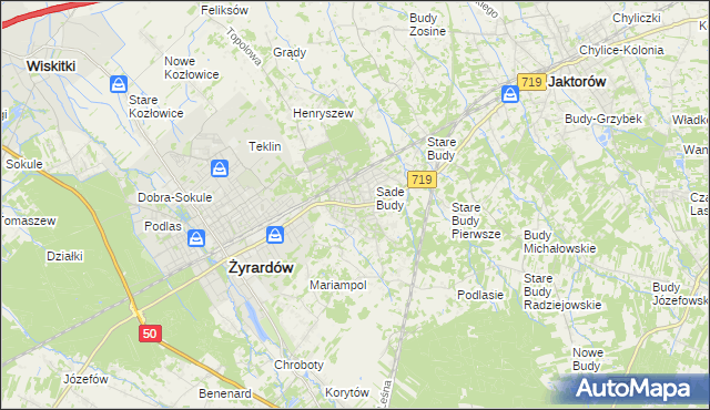 mapa Międzyborów, Międzyborów na mapie Targeo