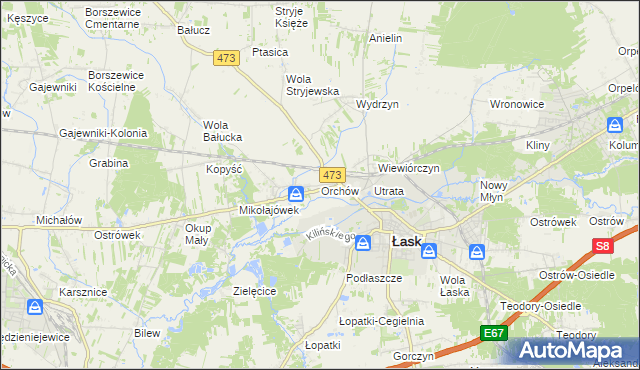 mapa Orchów, Orchów na mapie Targeo