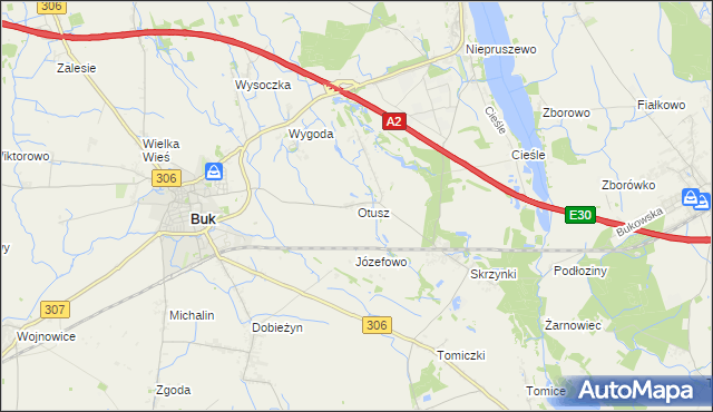 mapa Otusz, Otusz na mapie Targeo