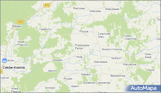 mapa Przespolew Kościelny, Przespolew Kościelny na mapie Targeo