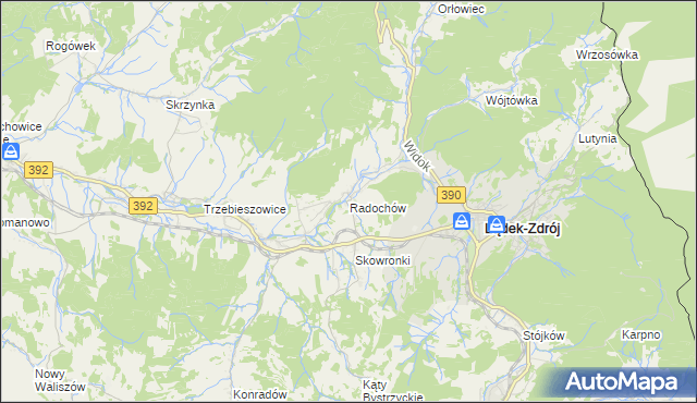 mapa Radochów, Radochów na mapie Targeo