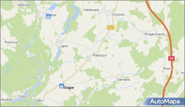 mapa Radoszyn, Radoszyn na mapie Targeo