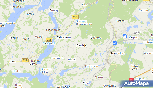 mapa Ramleje, Ramleje na mapie Targeo