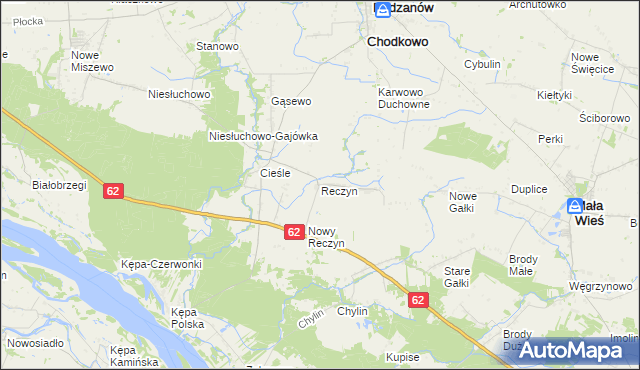 mapa Reczyn, Reczyn na mapie Targeo