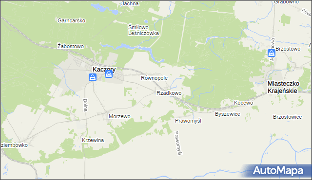 mapa Rzadkowo, Rzadkowo na mapie Targeo