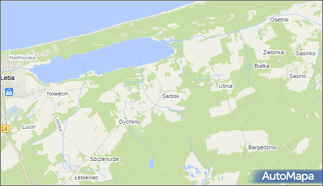 mapa Sarbsk, Sarbsk na mapie Targeo