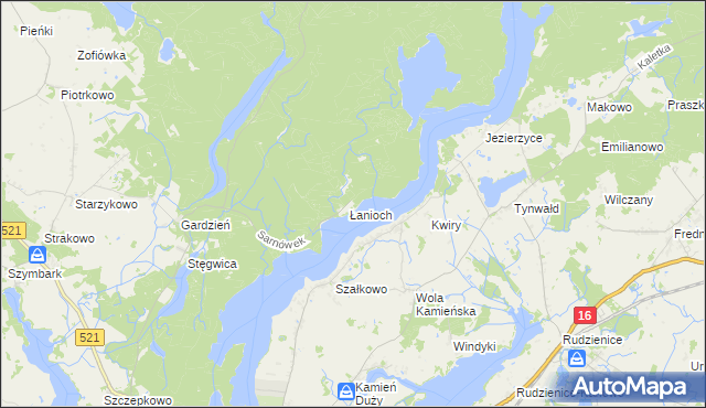 mapa Sarnówek gmina Iława, Sarnówek gmina Iława na mapie Targeo