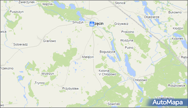 mapa Sierosławiec, Sierosławiec na mapie Targeo