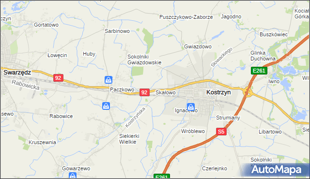 mapa Skałowo, Skałowo na mapie Targeo