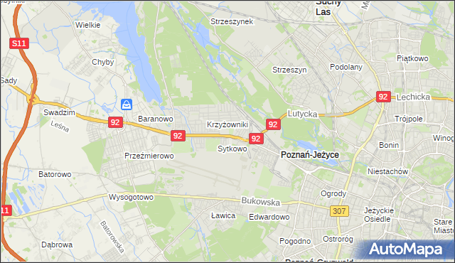 mapa Smochowice, Smochowice na mapie Targeo