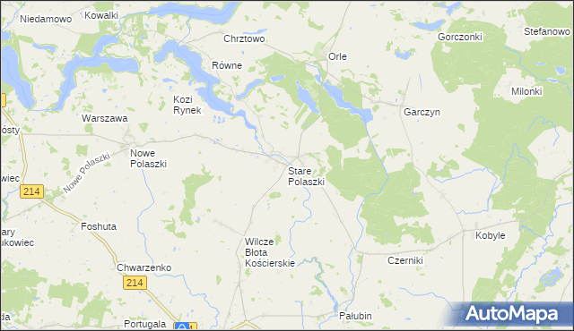mapa Stare Polaszki, Stare Polaszki na mapie Targeo