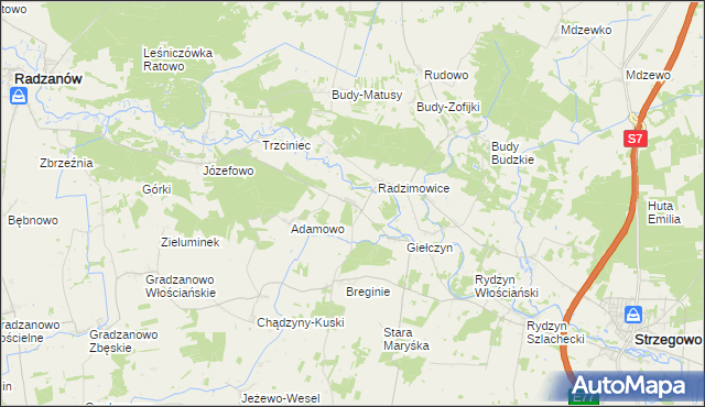 mapa Staroguby, Staroguby na mapie Targeo