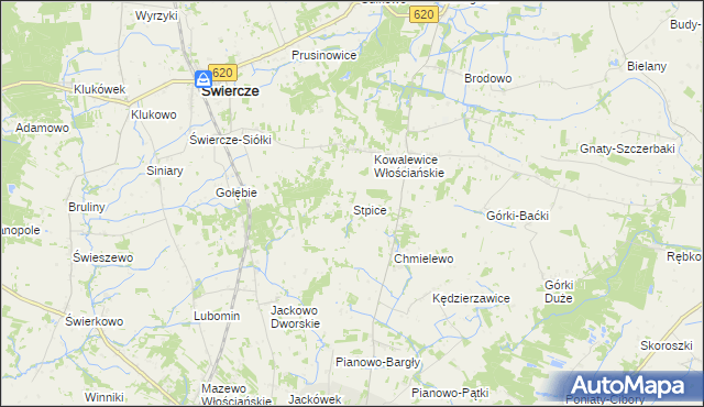 mapa Stpice, Stpice na mapie Targeo