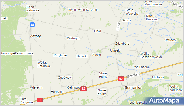 mapa Suwin, Suwin na mapie Targeo