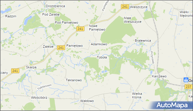 mapa Toboła, Toboła na mapie Targeo